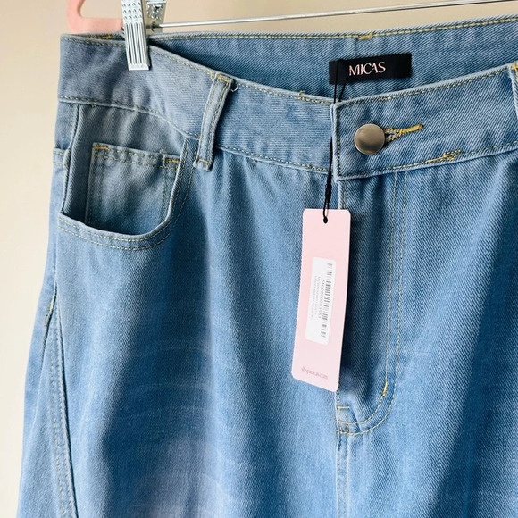 Micas Light Blue Wash Jeans - Size XL - New with Tags - Picture 7 of 15